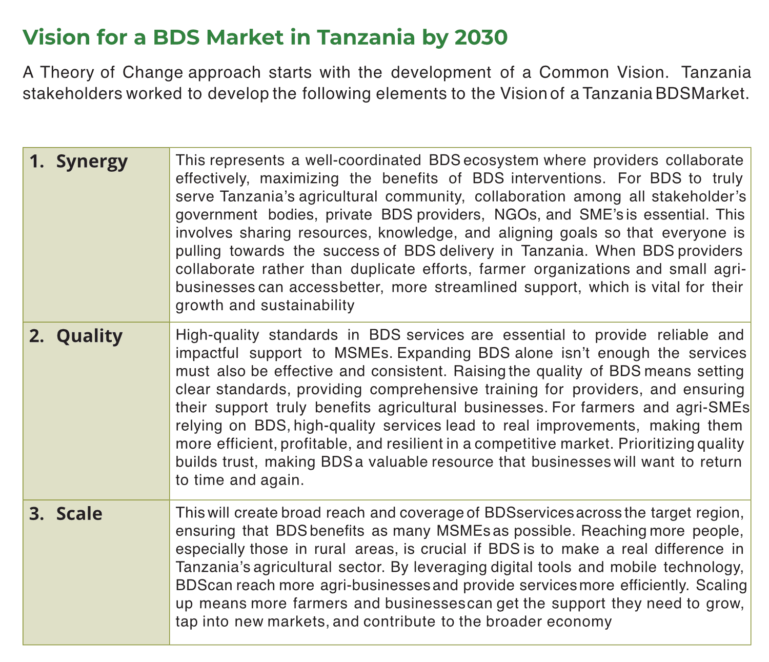 Tanzania Vision for a BDS Market in Tanzania by 2030