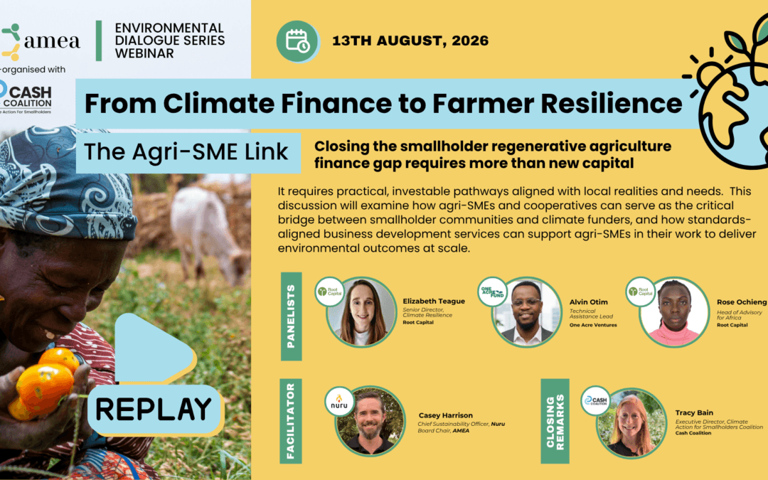 From Climate Finance to Farmer Resilience: The Agri-SME Link Session Replay