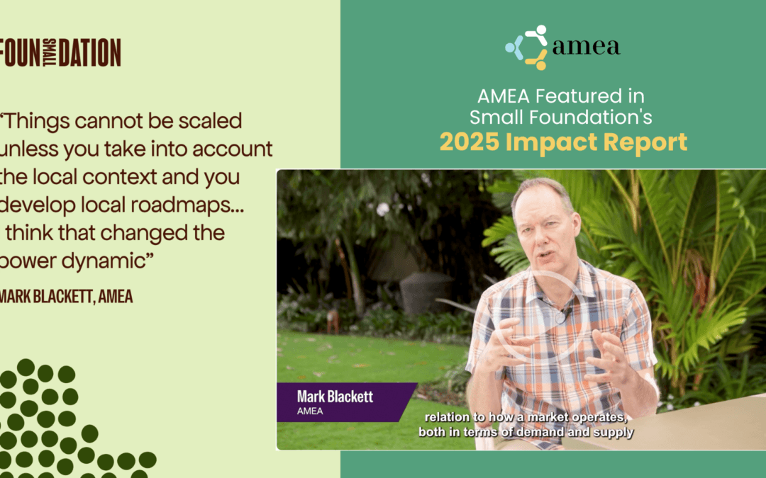 Six Years, One Standard, Many Voices: AMEA Featured in Small Foundation’s 2025 Impact Report